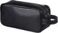 HappyDavid Soft PU Leather Zipped Travel Toiletry Bag Mens Ladies Supply by HappyDavid
