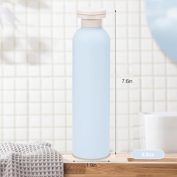 3Pcs 8.8oz Flip Top Squeeze Bottles, Reusable and Refillable Leak Proof Travel - Image 2