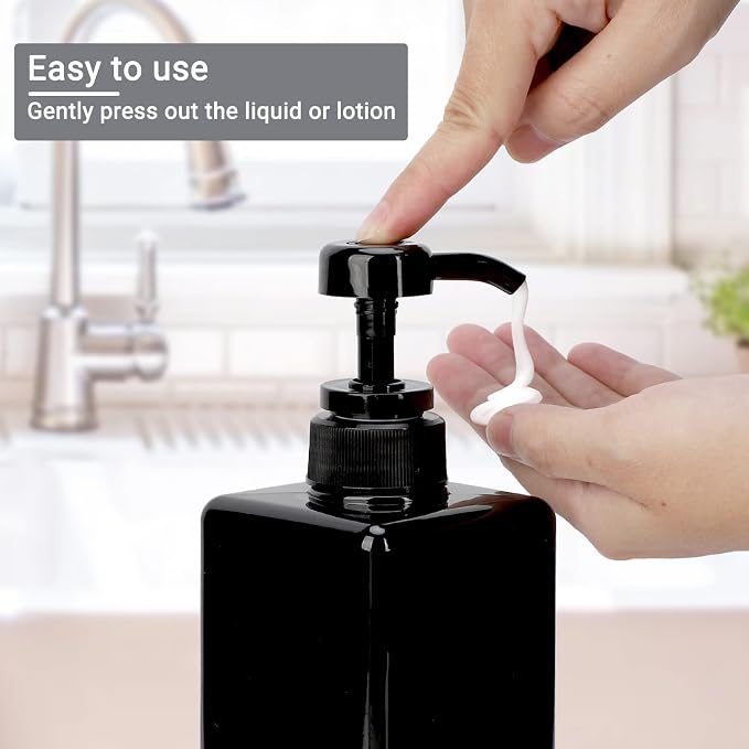 Suream 22oz/650ml Large Plastic Pump Bottles - Image 4