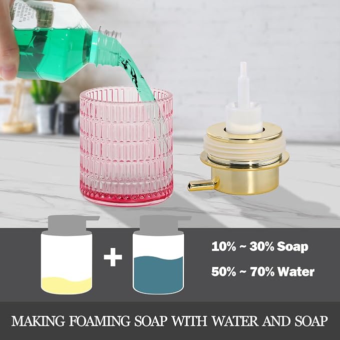 2pcs Foaming Soap Dispenser, 10 Oz Refillable Foaming Pump Bottle - Image 4