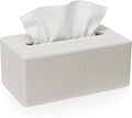 Tissue Box Cover Rectangle, Resin Decorative Facial Tissue Holder Covers Toilet by Xeano