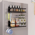 Magnetic Spice Rack for Refrigerator, 2 Pack Magnetic Shelf, Fridge Magnet by Unknown