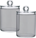 Grey Qtip Holder Organizer Dispenser Cotton Swabs Cans Plastic Jars by SHJI