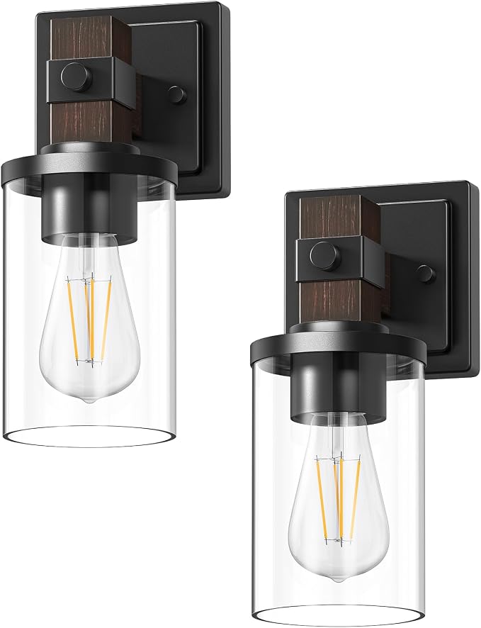 EDISHINE Wall Sconces Set of 2, Farmhouse Vanity Light Fixtures - Image 8