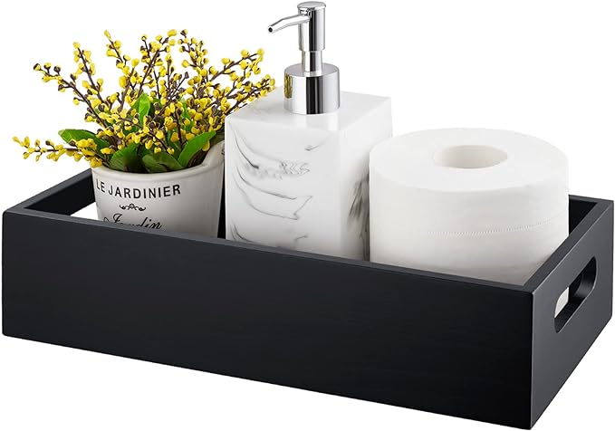 ALELION Black Bathroom Basket by ALELION