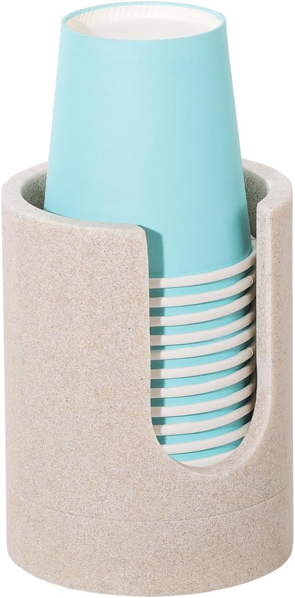 Luxspire Bathroom Cup Dispenser, 3oz Dixie Cup Dispenser, Resin Dixie Cup Holder by Luxspire