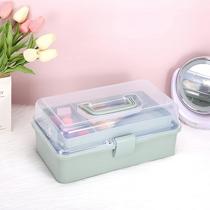 BTSKY 3-Layer Plastic Dividing Storage Box Craft Organizer and Storage - Image 7