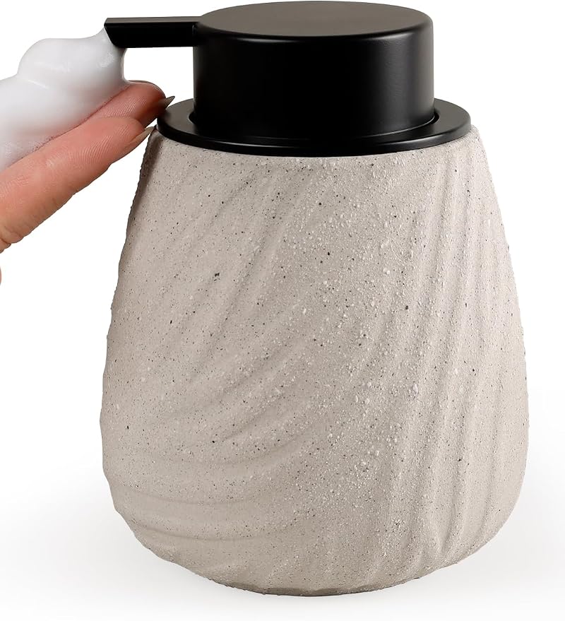 Foaming Soap Dispenser, 14 oz Ceramic Foam Soap Pump by Avidanza
