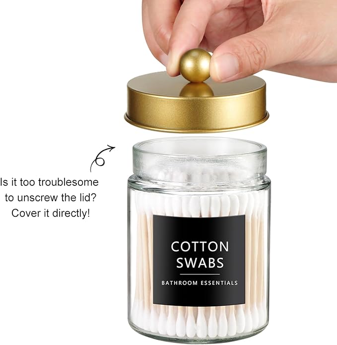 SheeChung 3-Pack Glass Apothecary Jars - Image 3