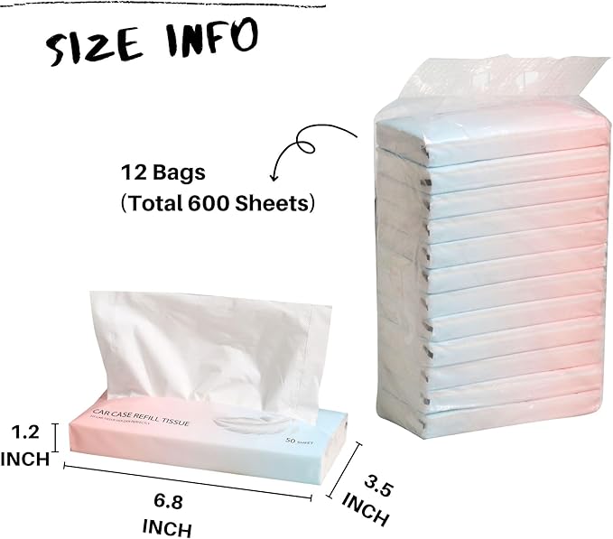 Car Tissue Refills Facial Tissues Refills - Image 2