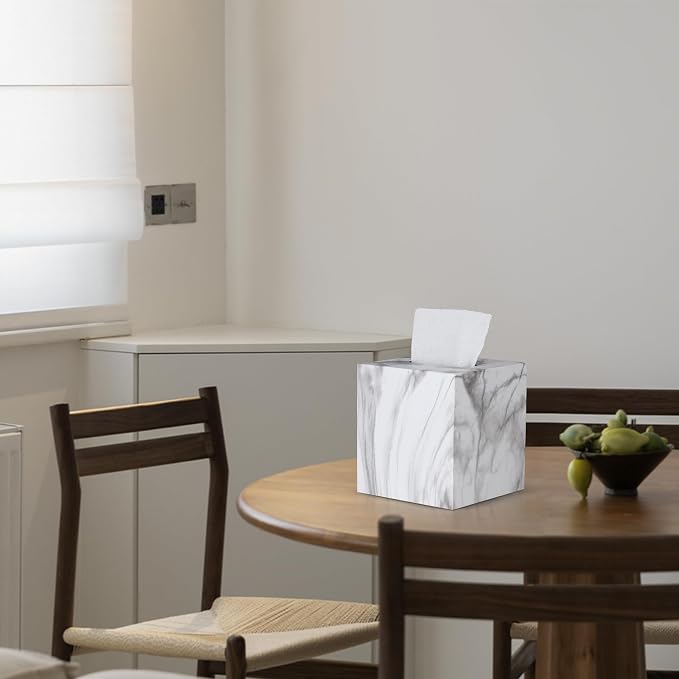 Metal Square Tissue Box lid, Modern Facial Tissue Holder - Image 6