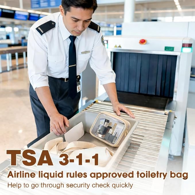 Clear TSA Approved Toiletry Bag Set - Image 4