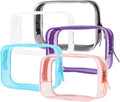 Buminee Clear Pouch Small, 6.6"x2.3"x4.7" Size TSA Approved Toiletry Bag by Buminee