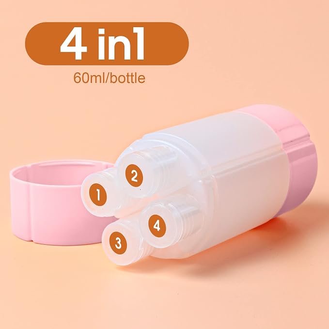 Olatay 4-in-1 Leak-Proof Bottle, 4 * 60ml/2oz, - Image 2
