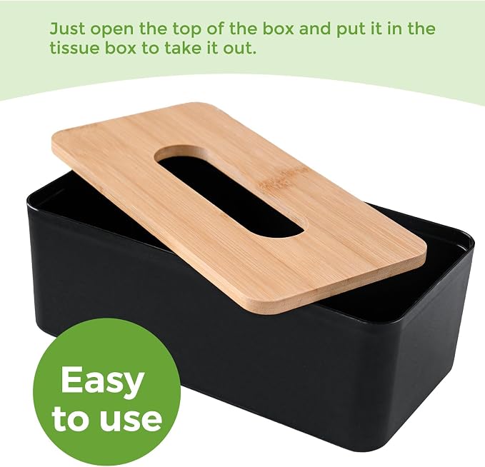 Tissue Box Cover, Rectangle Tissue Box Holder - Image 5