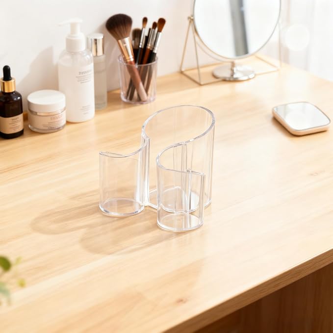 Cotton Pad Holder for Bathroom, cotton round holders Cups Dental Floss Dispenser - Image 5