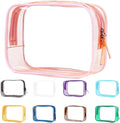 Buminee Clear Pouch Small, 6.6"x2.3"x4.7" Size TSA Approved Toiletry Bag by Buminee