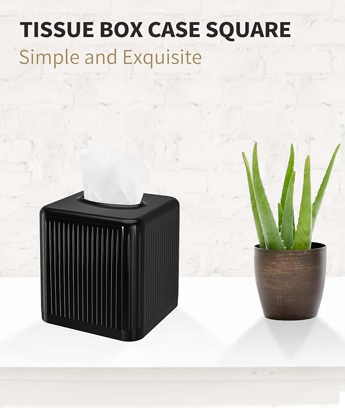 Livelab Square Plastic Tissue Box Holder - Image 9