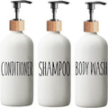 Shampoo and Conditioner Dispenser Set by Aeakey
