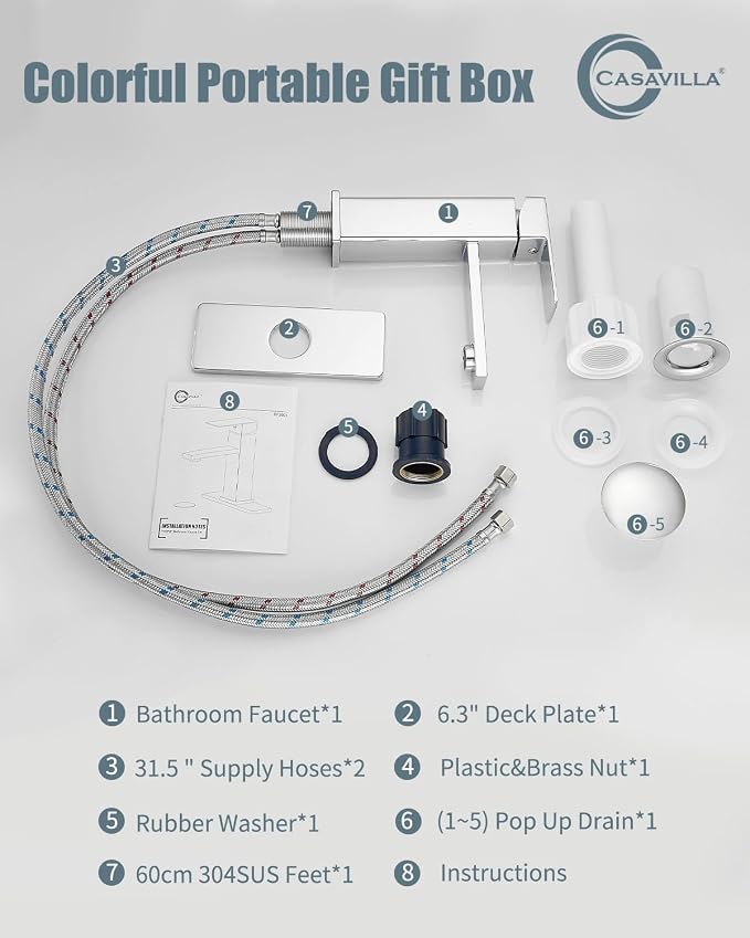Bathroom Faucet, Bathroom Sink Faucets - Image 9