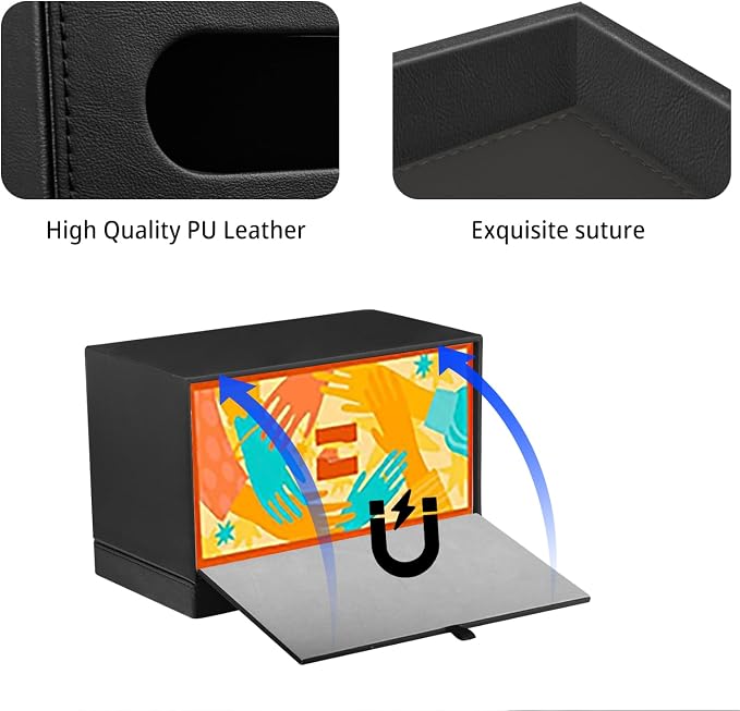 PU Leather Tissue Box Cover Rectangle - Image 5