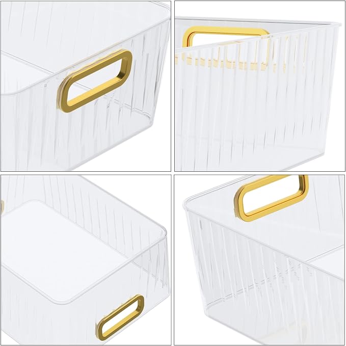 6 Packs Plastic Storage Organizer Bins - Image 3