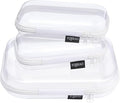 3 Pack Clear Hard Shell Zipper Case by Unknown