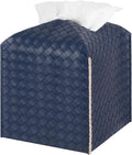 Tissue Box Cover PU Leather Tissue Holder Square Facial Tissue Case Facial by zoocatia