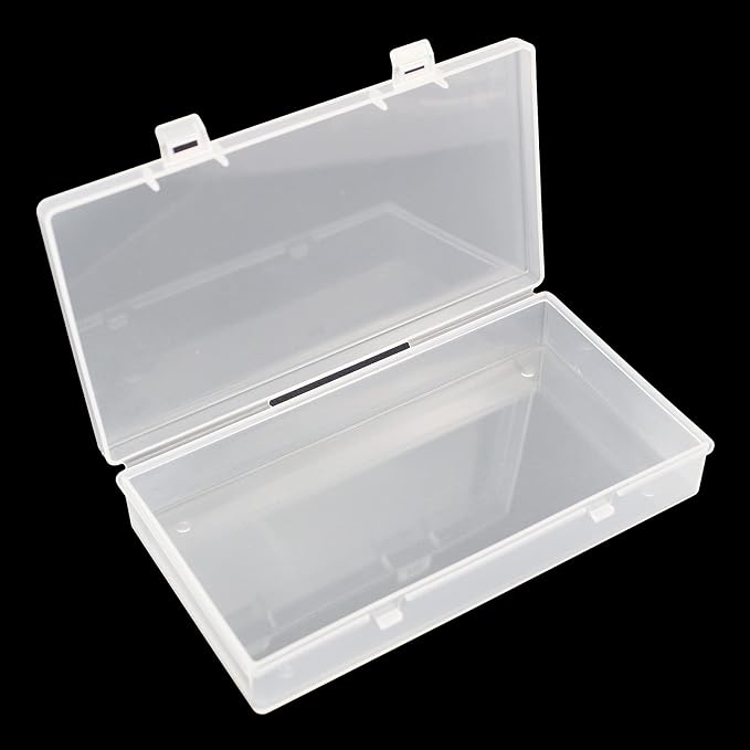 4 Pack Rectangular Clear Plastic Storage Containers Box - Image 8