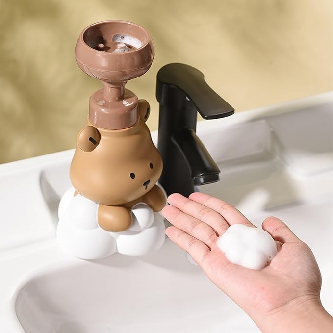 1 Pc Bear Paw Foam Soap Dispenser Cartoon Shaped Pump Bottle Refillable Hand - Image 6