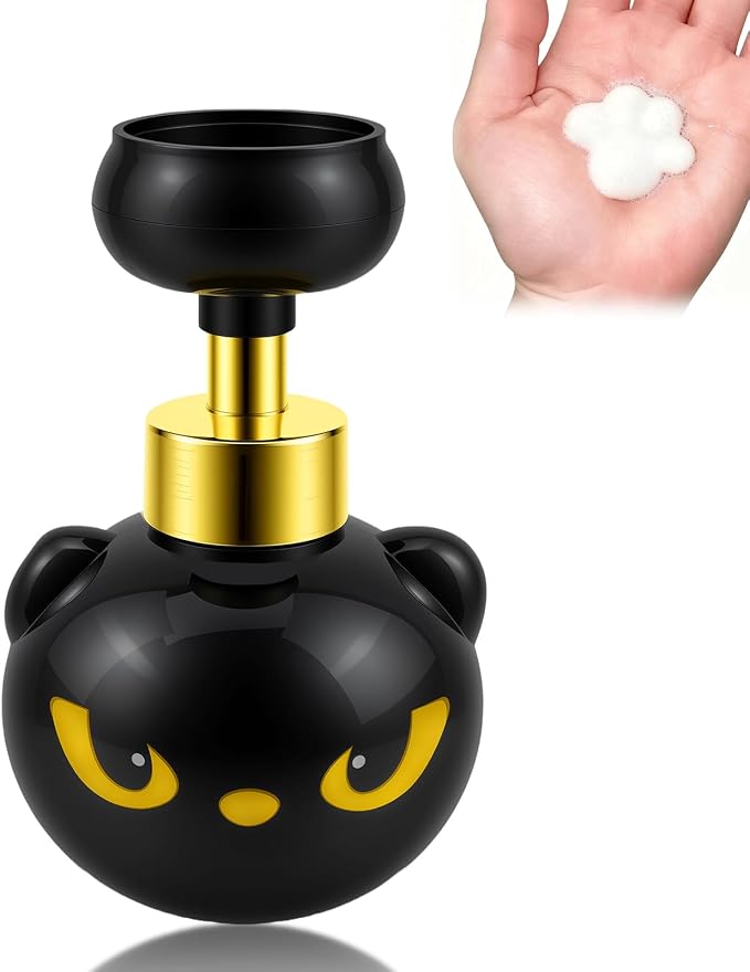 Cute Cat Paw Foam Soap Dispenser, Spooky Cat Lover Gift by Unknown