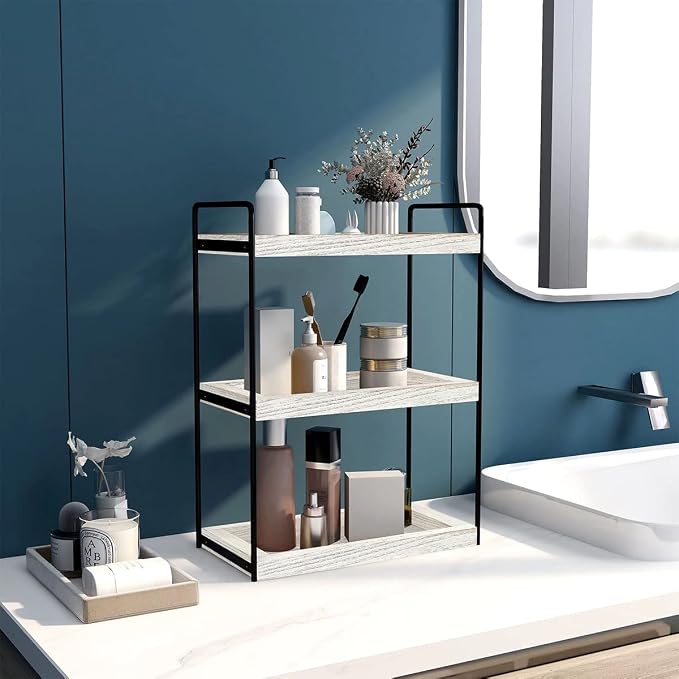 Dorhors 3 Tier Bathroom Counter Organizer, Countertop Bathroom Storage Shelf - Image 2