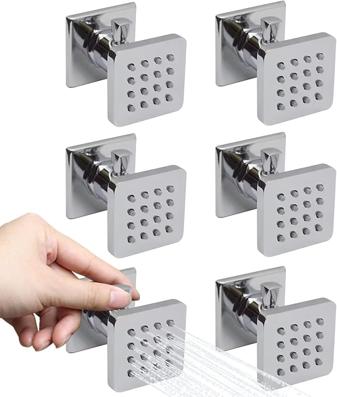Solid Brass Shower Body Jets by Backnets