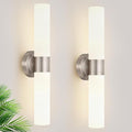 Wall Sconces Set of Two, Modern Bathroom Sconces Wall Lighting by Meybiok