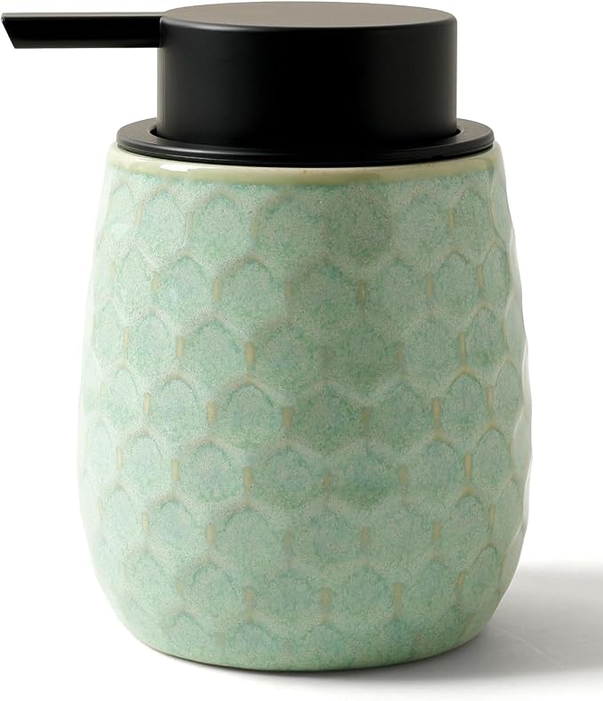 Soap Dispenser, 12 OZ Ceramic Liquid Hand Soap Dispenser by ANTISSHOME