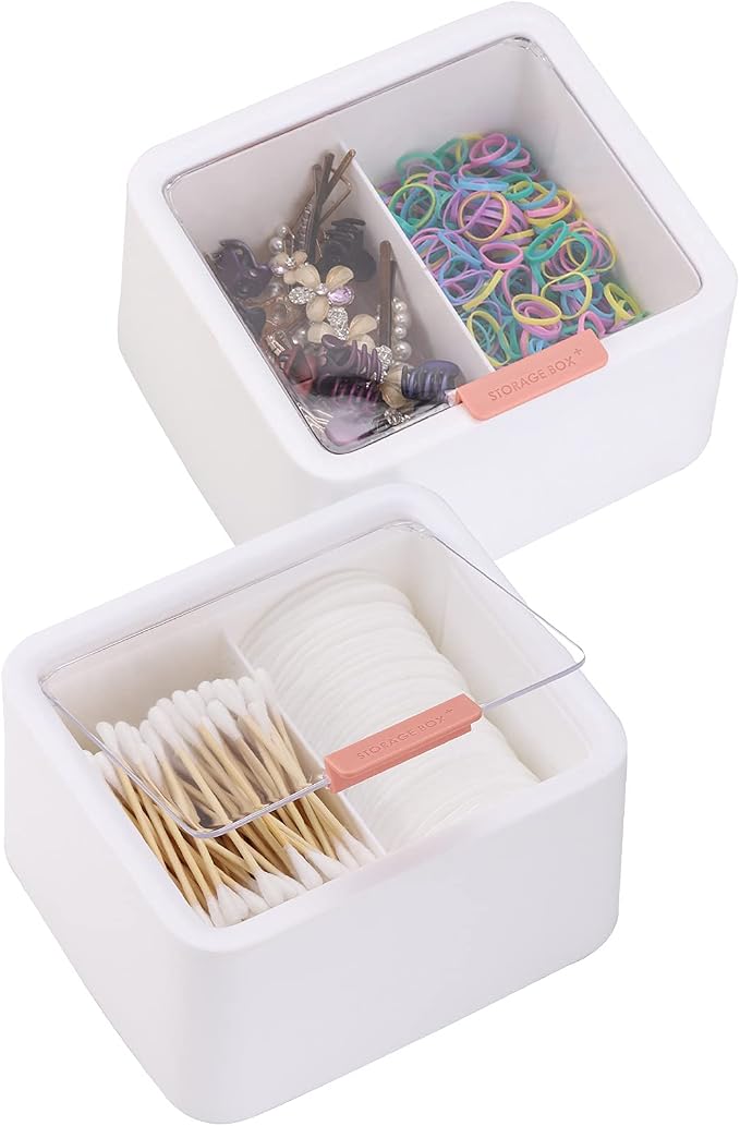 Tecbeauty 2pcs Qtips Holder by Tecbeauty