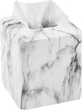 mDesign Metal Square Tissue Box Cover, Modern Facial Paper Holder by mDesign
