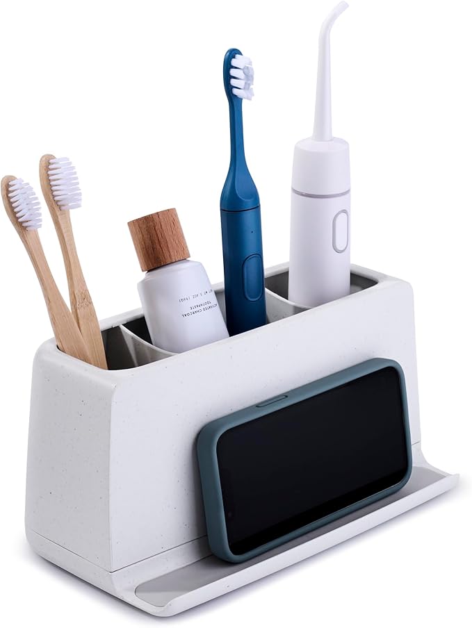 YouCopia The Ledge Toothbrush Holder, Bathroom Vanity Counter Organizer by YouCopia
