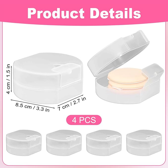 4 Packs Floss Holder Travel, Travel Cotton Round Holder, Travel Containers - Image 2