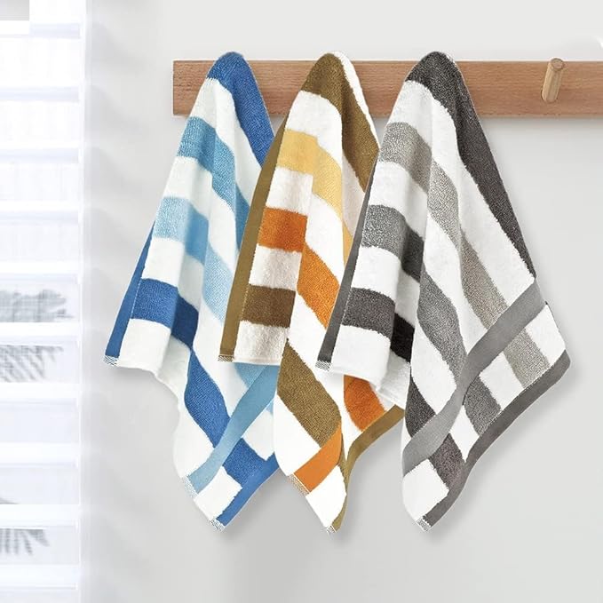 Jacquotha 12 Pack Wash Cloths for Showering 3 Colors, Cotton Washcloths Gentle - Image 5