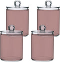 Rosy Brown Qtip Holder Organizer Dispenser Cotton Swabs Cans Plastic Jars by SHJI