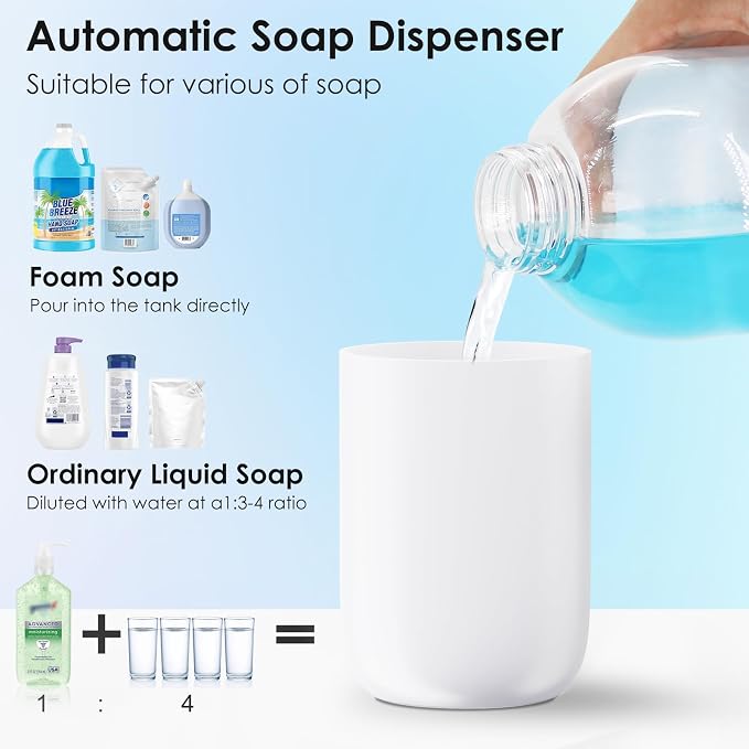 Automatic Soap Dispenser Touchless Foaming: Soap Dispenser Rechargeable - Image 6