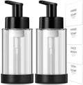 Foaming Soap Dispenser, 10 oz/300ml Foaming Hand Soap Dispenser, 2 Pack Glass by RYTOXILOBrightenUpYourHome