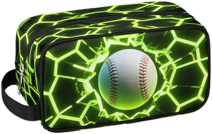 Futuristic Style Baseball Toiletry Bag by Unknown
