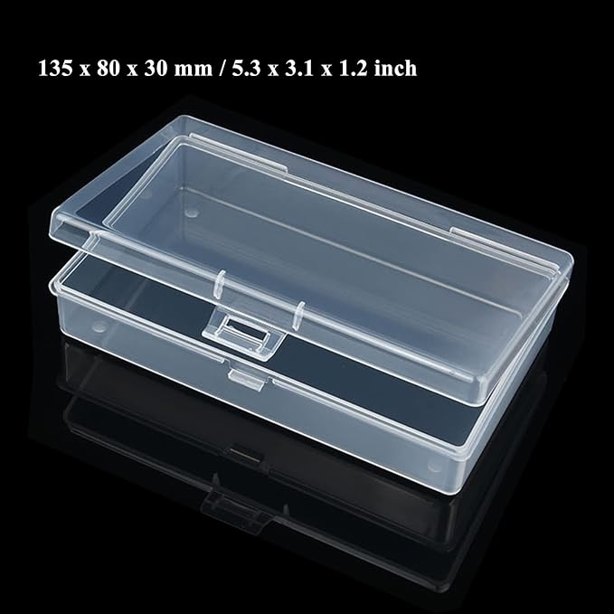 28 Pack Rectangular Clear Plastic Storage Containers Box - Image 6