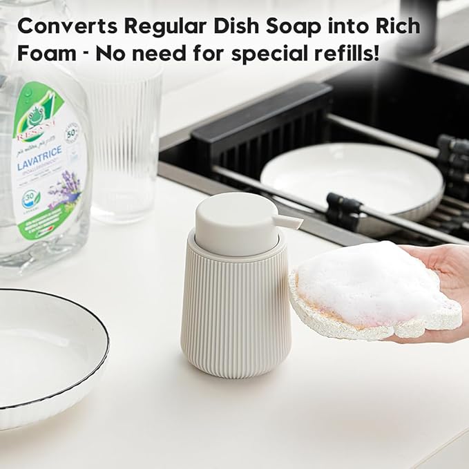 Striped Foaming Hand Soap Dispenser - Image 5