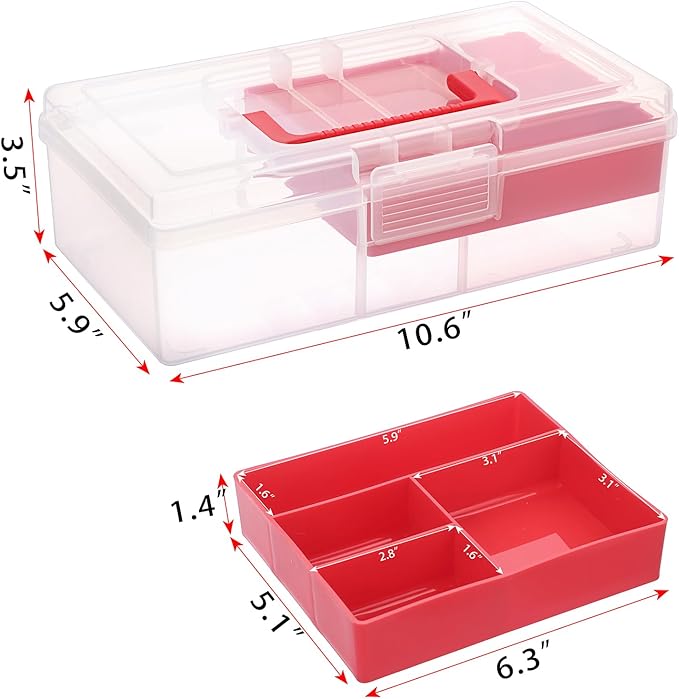 JUXYES Plastic Fishing Tackle Box Organizer - Image 2