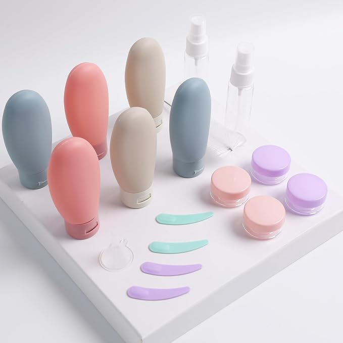 20 Pack Travel Bottles Set for Toiletries, TSA Approved Leak Proof Travel Size - Image 5
