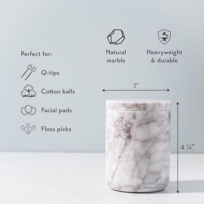 Cork & Mill Marble Bathroom Container - Image 3