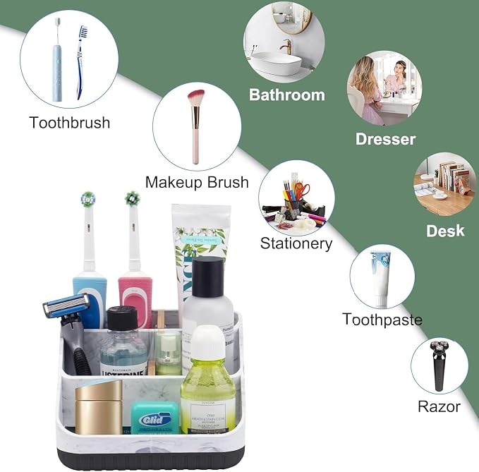 Chintu Toothbrush Holders for Bathroom Counter Organizer - Image 4